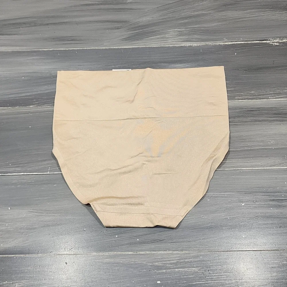 Wacoal Smooth Series Hi-Cut Briefs Beige XL Tummy Control Seamless 804360‎ NWT